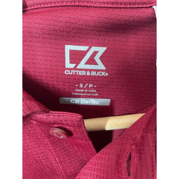 Cutter & Buck NWT Crimson Polo Shirt Short Sleeve Mens Small MCK00291 - Picture 4 of 4